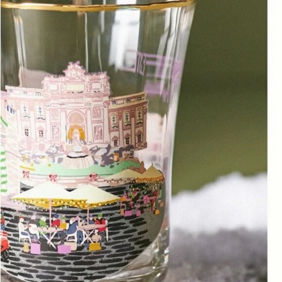 Anthropologie "Holiday in the City - Rome" Juice Glass - Picture 2 of 4